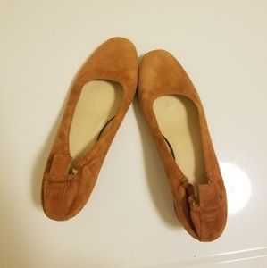 Everlane Women's Tan Suede Heels